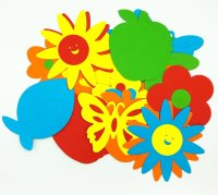 Crafty Pieces - Apple, Fish, Flower, Butterfly, Sunflower (30)