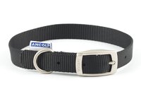 Ancol Viva Nylon Buckle Collar 28-36cm Size 3 Black x 1