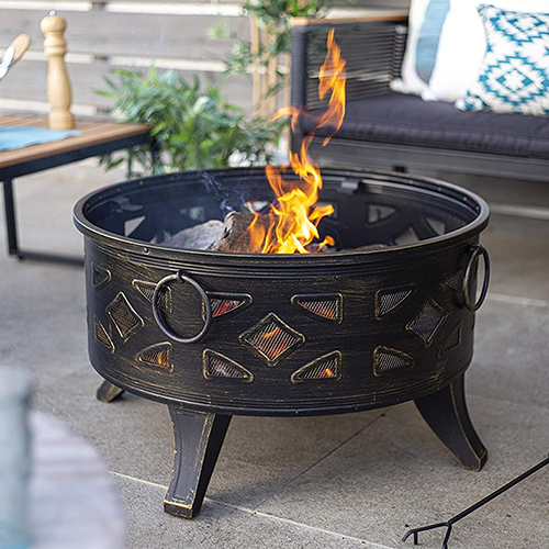 Buy La Hacienda Diamond Firepit with Grill online Tadhg O'Connor Ltd.