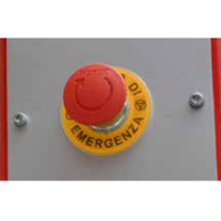 Self Adhesive Emergency Stop Label, 62mmØ, Yellow