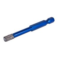 Vacuum Brazed Diamond Tile Drill Bit 6mm - Wax Filled (Hex Fit) XCEL Grade A10VBDB6