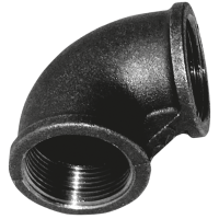1/2" Black F x F Elbow"