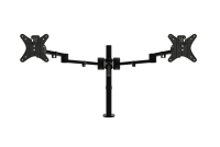 CMD Vision S Double Pole Monitor Arm C/W Fixing Kit Black