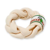 Farm Food Rawhide Dental Braided Donut Small 13-15cm