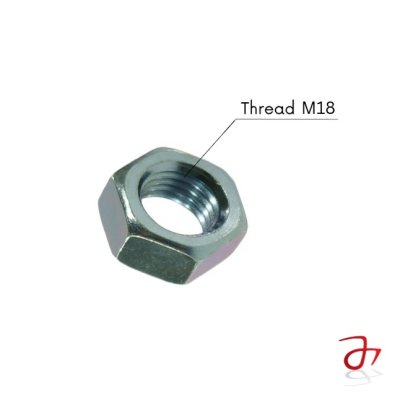DIN 934 Hexagon Std Nut M18 Steel Zinc-Plated 8.8