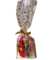 CELLO HEARTS  BAGS W/BASE 210X400MM (100)
