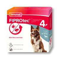 Beaphar Fiprotec Medium Dog Spot On Flea & Tick Treatment 4 Pipette - SINGLE