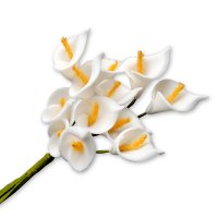 Lily Flower White 1.8cm - Pack of 72