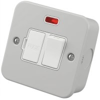 metal clad 13a switched fused spur with neon