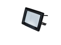 HiLume 20W LED flood light, IP65, Black, 3000K, c/w 1m flex