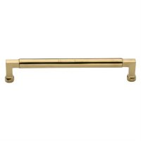 C0312 203-PB - Heritage Brass Cabinet Pull Bauhaus Design 203mm CTC Polished Brass Finish