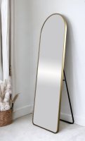 Gemma Gold Round Top Dressing Mirror 164x55cm