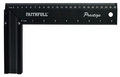 Faithfull Prestige 10" Try Square - Black Aluminium 