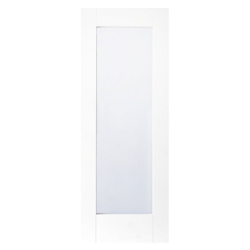 White Primed Shaker - Clear Glass