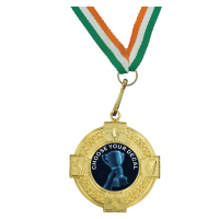 50mm 4 Prov Medal-Tri Ribbon GD