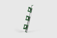 HD7 Aluminium Rail with Hangers Green