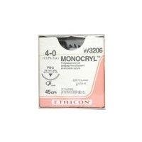 Johnson & Johnson 4/0 Monocryl Sutures - 45cm x 12 19mm, 3/8 Circle, RC - DMI Dental Supplies Ireland - Next Day Delivery