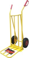 HEAVY DUTY SACK TRUCK WITH PUMP WHEELS YELLOW