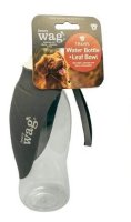 Henry Wag Water Bottle with Leaf Bowl Grey x 1