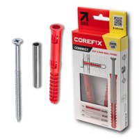 Corefix 120mm Plus30 Yellow Dot & Dab Wall Fixing Pack of 4