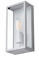 MINERVA OUTDOOR BOX LANTERN IN GREY FINISH IP44
