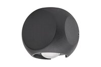 6w Crosscube 2-Way Dark Grey Wall Light