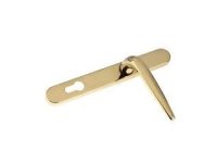 DW Long Backplate Door Handle Gold 92/210mm