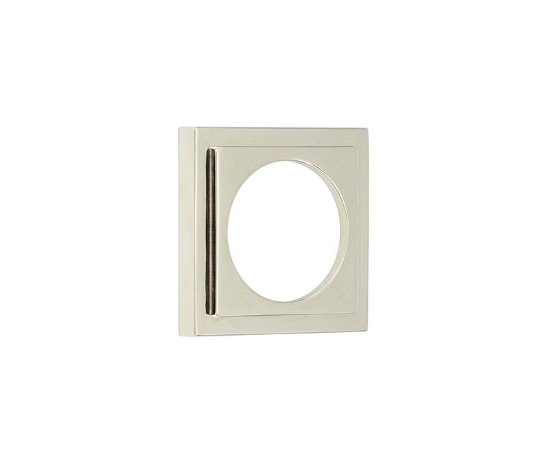 BUR173PN - 52X52mm PN Stepped Square Outer Rose For Escuthceons
