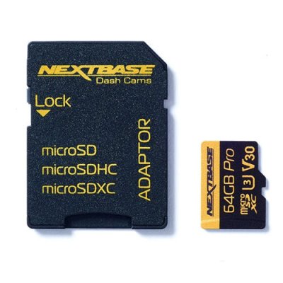Nextbase 64GB U3 Micro SD Memory Card - with Adapter | NBDVRS2SD64GBU3