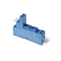 95.05SMA Finder 95 Series 2P Blue Din Rail Socket