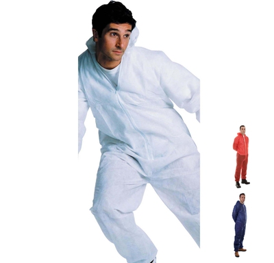 Polypropylene Disposable Coverall with Zip Front Fastening