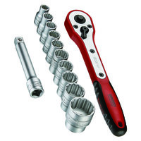 Socket Set 1/2In Drive Mm 12 Pieces