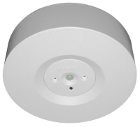 AVIOR 2W Surface Emergency Downlight w/ open and corridor lenses white