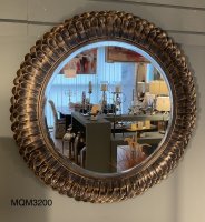 Round PC with Gold Gilding Bevelled Mirror
