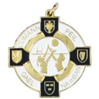 34mm Ladies Gaelic Medal (Gold / Navy)