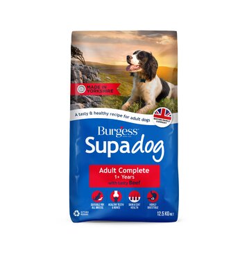 Burgess Supadog Adult with Tasty Beef 12.5kg