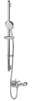 Tucker French Fusion Exposed Dual Control Valve with Pivot Slide Rail Kit