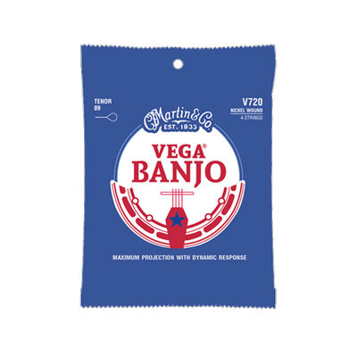 Vega 4 string banjo string set nickel