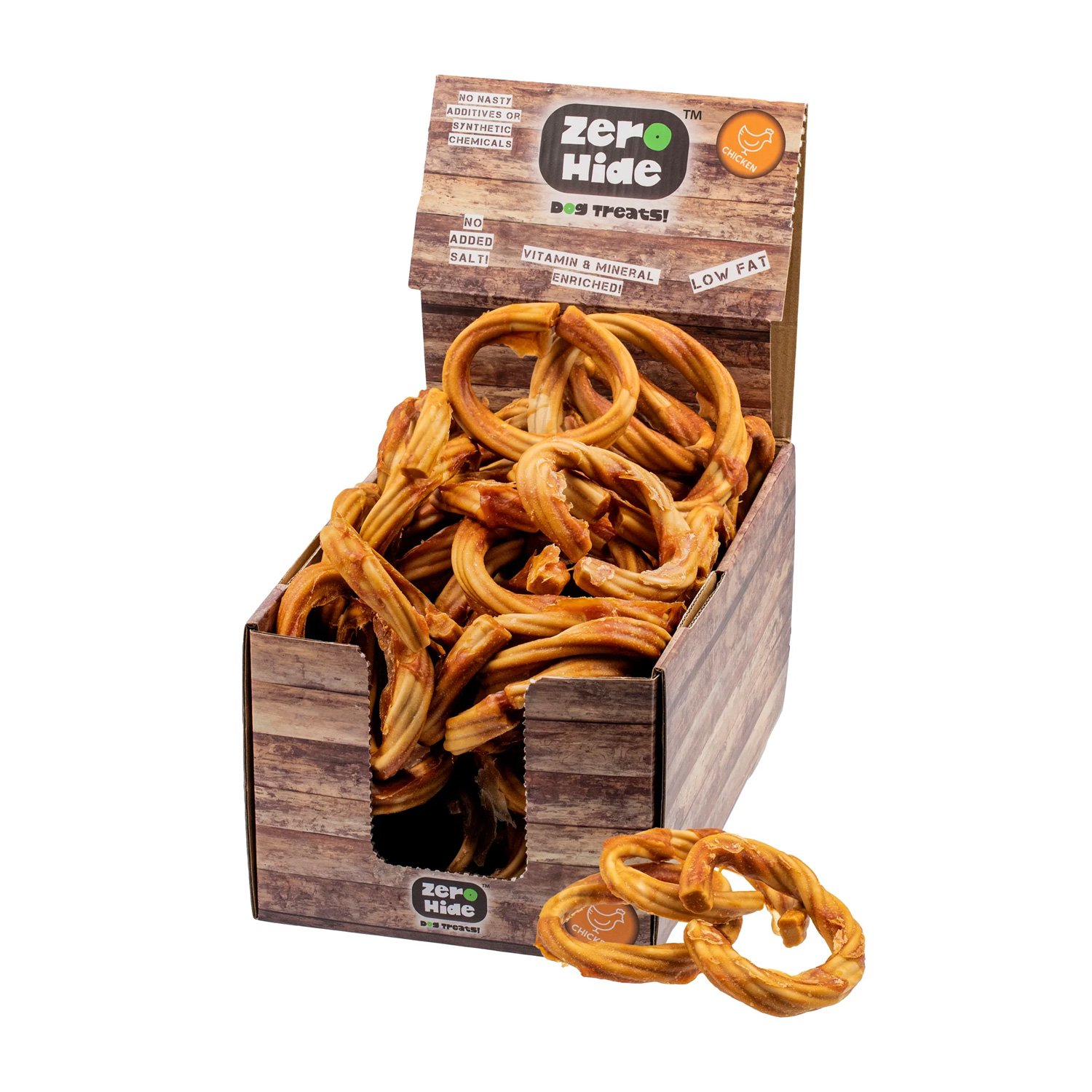 Zero Hide Chicken Rings with Display Box 1.6kg