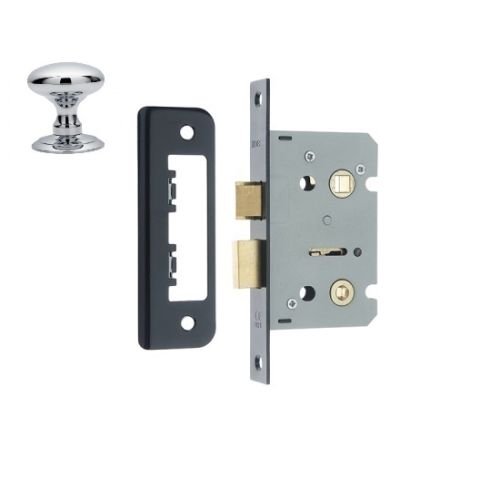 JL450SN 65mm Bathroom Lock Square Case SN