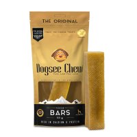 Dogsee Chew Dental Dog Chew Bars Turmeric Large 1pk 10x130gm