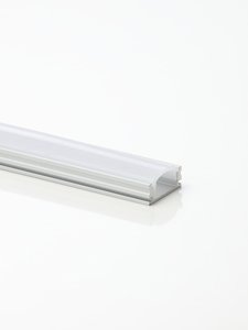 2mtr Aluminum Surface Profile Silver Opal Cover