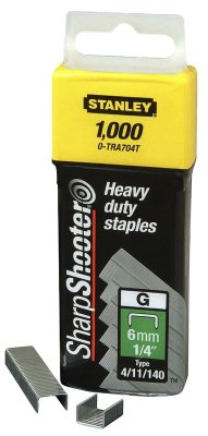 Stanley 1-TRA708T Green 12mm Staples Heavy Duty 1000 Staples