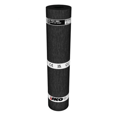 IKO TGX Cap Sheet 8m x 1m Black Torch On SBS