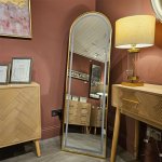 LED Cheval Arch Mirror - Gold 