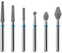 Kerr Coarse Bluwhite Diamond Flat End Taper Bur Size: 018/Head Length: 6.2mm - DMI Ireland's Leading Dental Supplier - Next Day Delivery