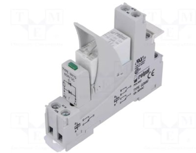 Push-in Interface Relay 230VAC 2CO Socket Mount Relay97x15.9x75.8mm