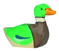 Holztiger Drake Swimming