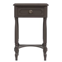 Olive Brown 1 Drawer End Table 45x35x72cm