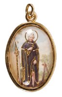 Medal/Gold Finish/Saint Peregrine Picture   (1580/PER)
